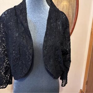 Black lace shrug.